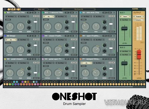 Klevgrand - OneShot v1.0.3 VSTi， VSTi3， AAX x64 [R2R] - 鼓采样器调音师资源网-混音-效果器-编曲-效果器-音源-宿主-采样AudioXu资源网