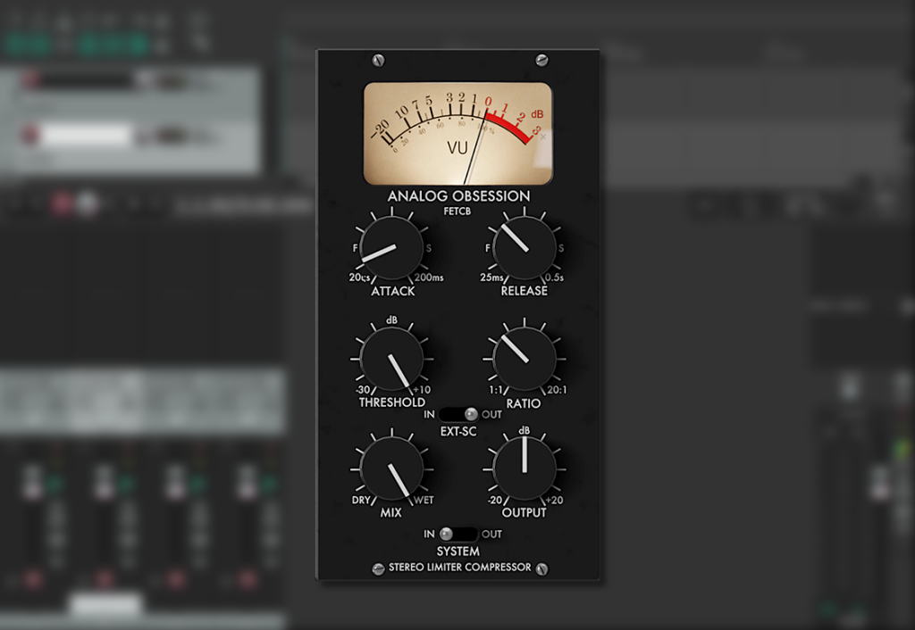 FET限制器/压缩器-Analog Obsession FetCB v1.0 VST3 AU AAX WiN macOS调音师资源网-混音-效果器-编曲-效果器-音源-宿主-采样AudioXu资源网